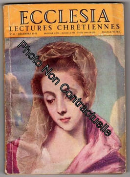 Ecclesia Lectures Chretiennes 45. Ecclesia