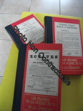 Les Énigmes De La Guerre De 70 Et De La Commune - 3 Volumes Les Énigmes De La Guerre De 70 Et De La Commune - 3 Volumes. Michal B