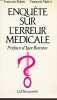 Enquete sur l'erreur medicale. Robin/Nativi