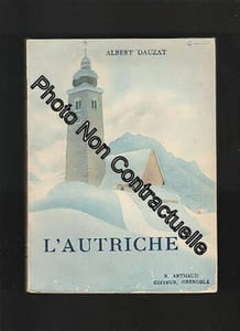 Albert Dauzat. L'Autriche. Couverture de Samivel