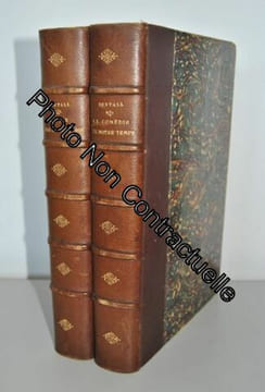 La vie hors de chez soi & La comédie de notre temps 2/2 volumes études au crayon et à la plume. Bertall