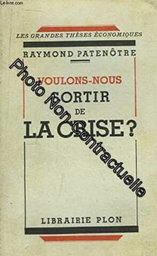 Voulons nous sortir de la crise. undefined