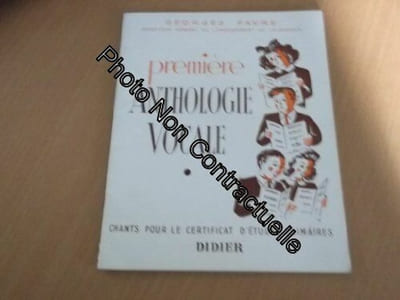 Première anthologie vocale
