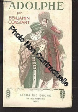 ADOLPHE - "LE CAHIER ROUGE" / LA BIBLIOTHEQUE PRECIEUSE. CONSTANT BENJAMIN
