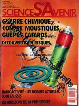 SCIENCES ET AVENIR [No 487] du 01/09/1987 - GUERRE CHIMIQUE A LA MAISON - LES PACTOLES DE L'ESPACE - VARIOLE - MENACE DE REVANCHE - TELECPECTATEURS ...