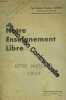 Notre enseignement libre - lettre pastorale 1939. DUBOURG MONSEIGNEUR