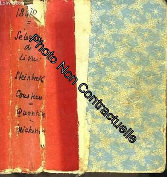 Sélection du livre. hiver 1955 tome 1 : a l'est d'eden de john steinbeck - le monde du silence de cousteau et dumas - araignée ma mie par p. quentin - ...