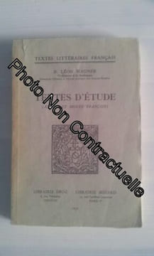 Textes d'étude ancien et moyen français. undefined