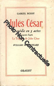 Jules cesar tragedie en 5 actes transposee d'apres la tragedie de jules cesar de william shakespeare