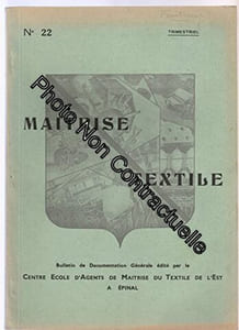 Trimestriel MAITRISE TEXTILE [No 22 de 1952] - Bulletin de documentation générale