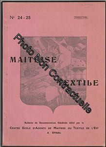 Trimestriel MAITRISE TEXTILE [No 24-25 de 1953] - Bulletin de documentation générale
