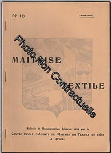Trimestriel MAITRISE TEXTILE [No 10 de 1949] - Bulletin de documentation générale