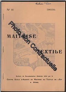 Trimestriel MAITRISE TEXTILE [No 11 de 1950] - Bulletin de documentation générale