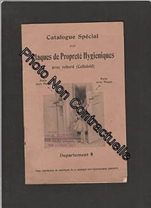 Catalogue spécial pour Plaques de Propreté Hygieniques avec rebord (Celluloïd) pour portes - Departement 9