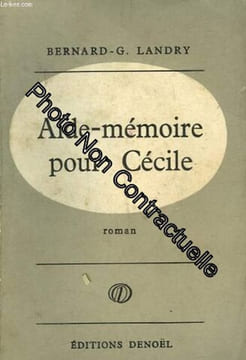 Aide-memoire pour cecile. undefined