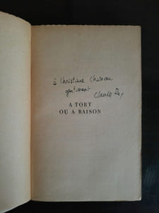 L'Oracle flammarion envoi Autographe de L'auteur