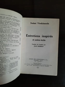 Swâmi Vivekânanda Entretiens Inspirés. Swami Vivekananda