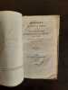 Mémoires en Forme de Lettres sur monseigneur Louis-François d'Orléans Vol 2 1835. 