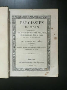paroissien Les offices de tous Les dimanches