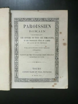 paroissien Les offices de tous Les dimanches. Alfred Mame et fils