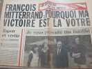 Lot L'Hommage du PS diverses brochures et bulletins. François Mitterrand