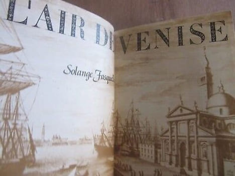 l'air de venise. Solange Fasquelle
