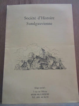 Société d'Histoire Sundgauvienne bulletin d'adhésion. undefined