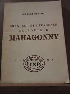 Grandeur et décadence de la ville de mahagony TNP