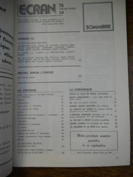 Ecran 75 n38 juillet-août -dustin Hoffman-Mohamed Lakhdar. Marcello Mastroianni