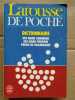 Larousse de poche dictionnaire des noms cummuns des noms propres poche. 