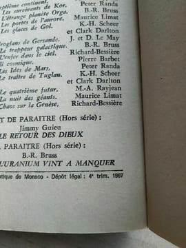 richard bessière Chaos sur la genese Anticipation fiction. undefined