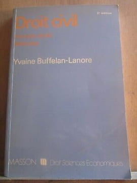 Yvaine buffelan lanore Droit civil première année méthodes masson. undefined