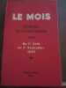 Le mois Synthèse de l'Activité mondiale du 1er Août au 1er Septembre 1937. 