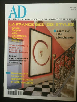 AD architecture décoration art design April 2004 N 40. Architectural Digest