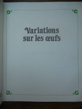 Gastronomie du monde entier variations sur les œufs. undefined