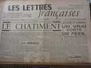 Les Lettres Françaises n50 7 Avril 1945 paulhan peynet effel carco. 