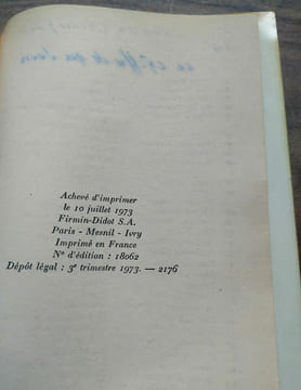 Le chiffre de nos jours. CHAMSON ANDRE