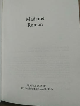 Thyde Monnier Madame roman France loisirs. Monnier Thyde
