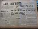 Les Lettres Françaises n34 16 Décembre 1944 paulhan peynet effel dorgelès. 
