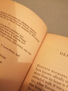 Thomas mann Death in venise