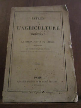 Baron Justus de liebig Lettres sur l'Agriculture moderne Librairie Agricole. Justus Baron de Liebig