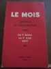 Le mois Synthèse de l'Activité mondiale du 1er Juillet au 1er Août 1937 Maulde. 