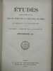 études revue fondée en 1856 Tome 178 179 180 181 4 tomes 1924 61e année. 