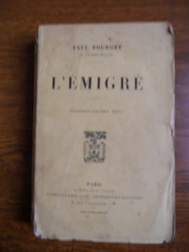 l'émigré plon nourrit et cie imprimeurs. BOURGET Paul