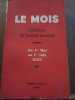 Le mois Synthèse de l'Activité mondiale du 1er mai au 1er juin 1933 Maulde. 