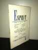 Revue ESPRIT n 8 Aout 1953 JOURNAL A PLUSIEURS VOIX Politique. 