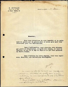 Facture H. Juville à Neuilly-Sur-Seine Ingénieur Civil des Mines bd Maillot. undefined