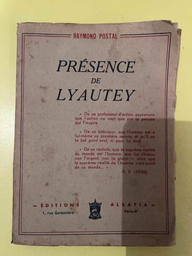 Raymond postal Présence de lyautey. undefined