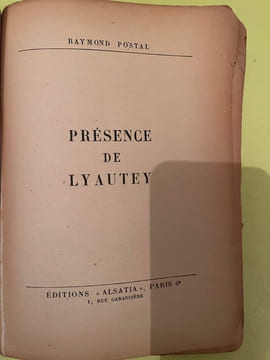 Raymond postal Présence de lyautey. undefined