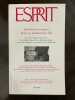 Revue Esprit Mai 2000. 